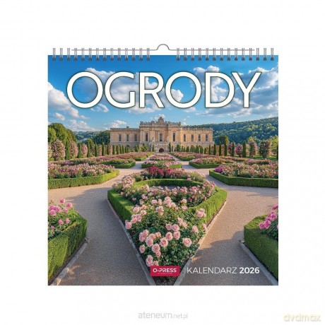 Kalendarz 2026 wieloplanszowy kwadrat Ogrody [KALENDARZ]