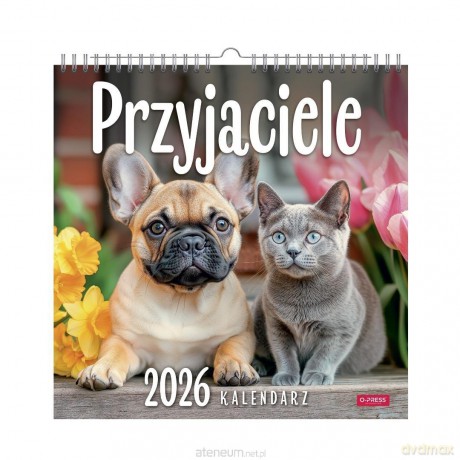 Kalendarz 2026 wieloplanszowy kwadrat Przyjaciele [KALENDARZ]