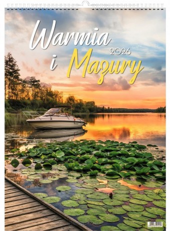 Kalendarz 2026 wieloplanszowy Warmia i Mazury [KALENDARZ]