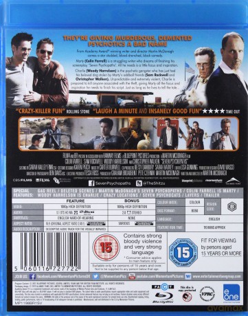 Seven Psychopaths (7 Psychopatów) [Blu-Ray]