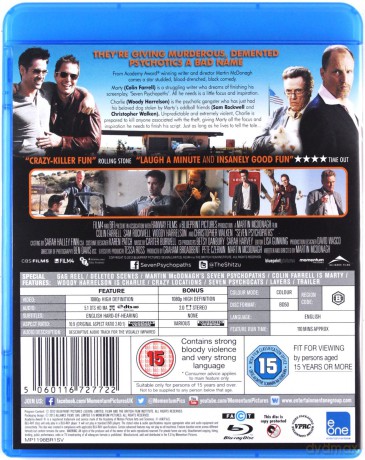 Seven Psychopaths (7 Psychopatów) [Blu-Ray]