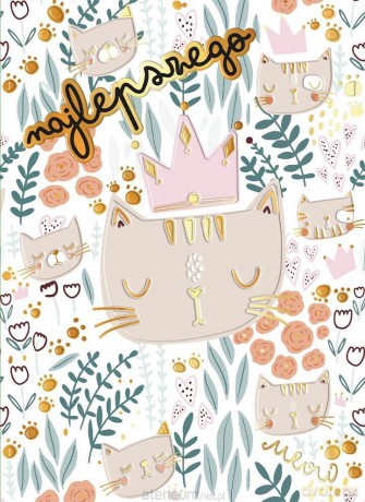 Karnet B6 Koty Pattern