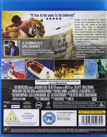 Life of Pi (Życie Pi) [Blu-Ray]