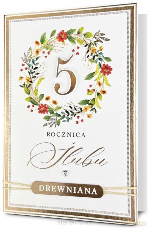 Karnet Rocznica ślubu 5