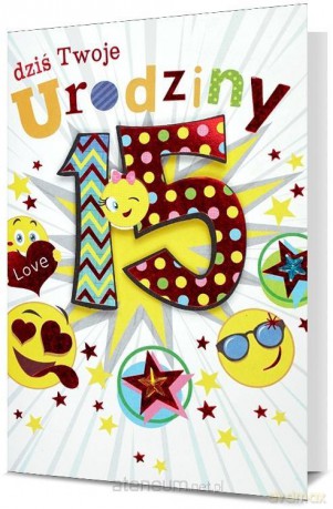 Karnet Urodziny 15