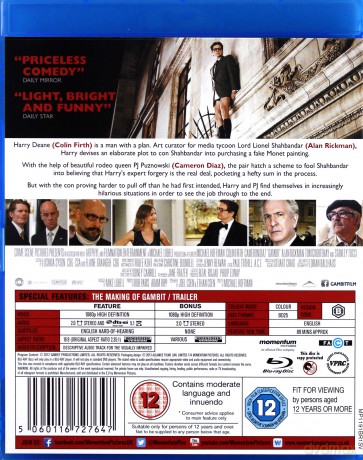 Gambit (Gambit, Czyli Jak Ograć Króla) [Blu-Ray]