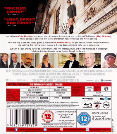 Gambit (Gambit, Czyli Jak Ograć Króla) [Blu-Ray]
