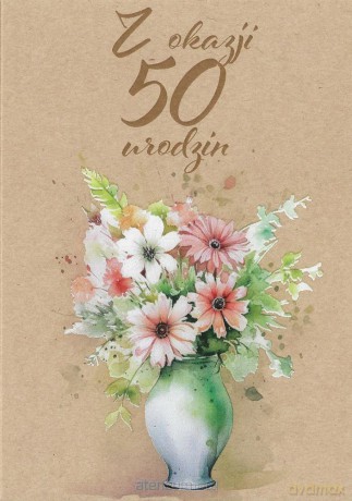 Kartka okolicznościowa Urodziny 50
