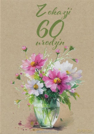 Kartka okolicznościowa Urodziny 60