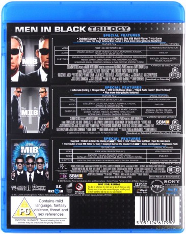 Men in Black 1-3 (Faceci w czerni 1-3) [3Blu-ray]