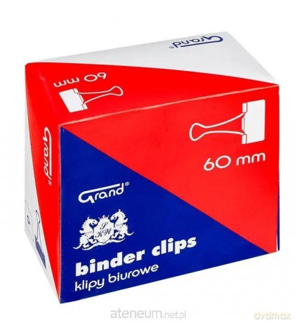 Klipy biurowe 60mm 6szt GRAND