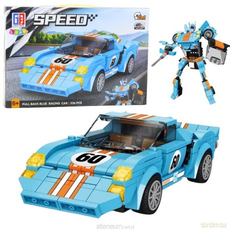 Klocki konstrukcyjne Auto z napędem Robot 2w1 336e [KLOCKI]
