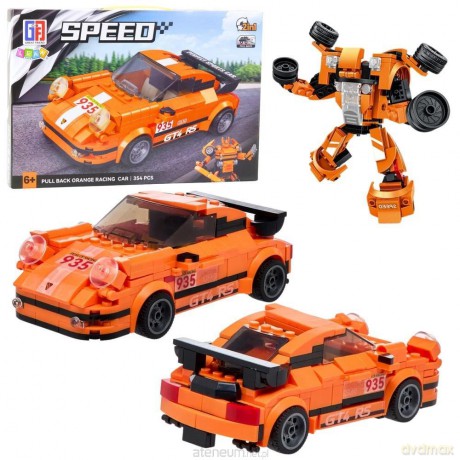 Klocki konstrukcyjne Auto z napędem Robot 2w1 354e [KLOCKI]