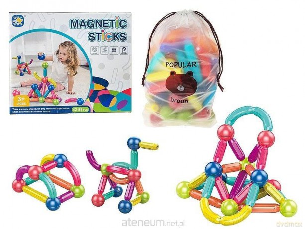 Klocki magnetyczne 58szt [KLOCKI]