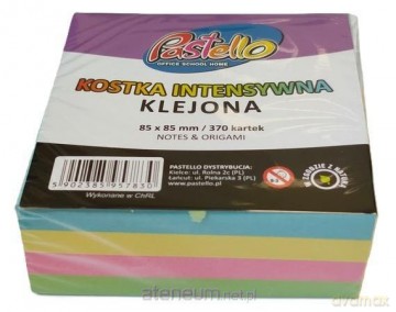 Kostka klejona 85x85mm 370 kartek kolorowa