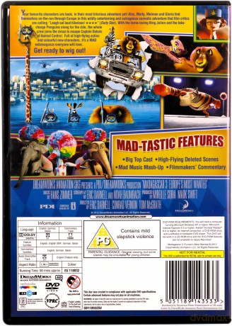 Madagascar 3: Europe\'s Most Wanted (Madagaskar 3) [DVD]