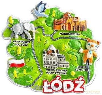 Magnes I love Poland Łósż ILP-MAG-C-LOD-32