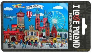 Magnes puzzle Kraków ILP-MAG-PUZZ-KRA-03