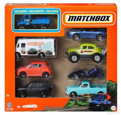 Matchbox Pojazdy 8-pak mix (6szt)