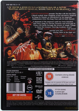 The Man with the Iron Fists (Człowiek O Żelaznych Pięściach) [DVD]
