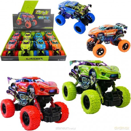 Monster truck opalizujący pull back MIX
