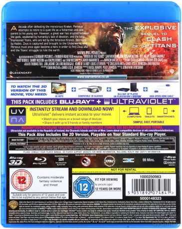 Wrath of the Titans [Blu-ray 3D]+[Blu-Ray]