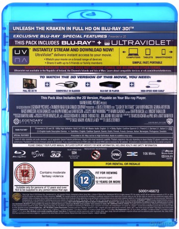 Clash of the Titans / Wrath of the Titans (Starcie Tytanów / Gniew Tytanów) [2xBlu-ray 3D]+[2xBlu-Ray]