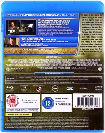 Clash of the Titans / Wrath of the Titans (Starcie Tytanów / Gniew Tytanów) [2xBlu-ray]