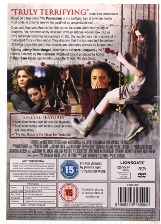 The Possession: Uncut Edition (Kronika Opętania) [DVD]