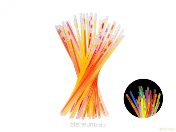 Pałeczki fluorescencyjne 20 cm 100szt mix