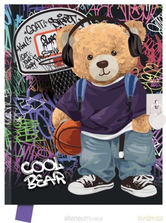 Pamiętnik z kłódką 80 kartek Cool Bear