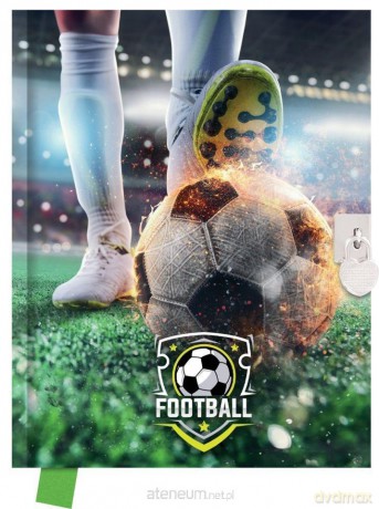Pamiętnik z kłódką 80 kartek Football