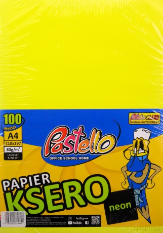 Papier ksero A4 75g 5 kolorów 100 arkuszy neon