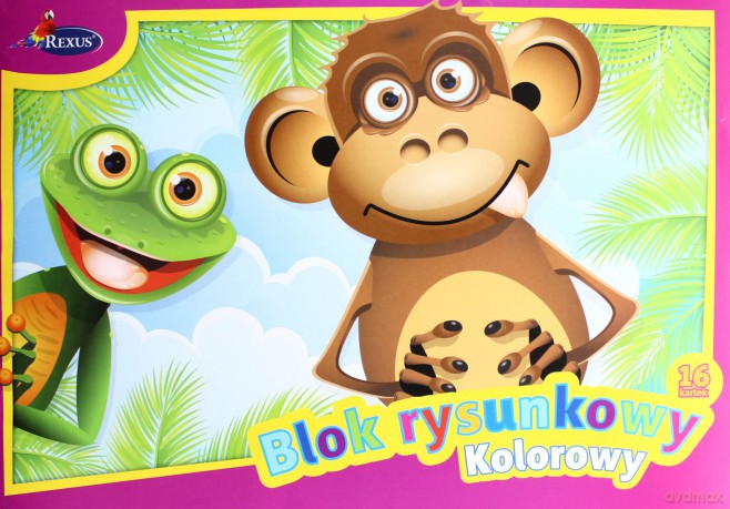 Blok Rysunkowy Kolorowy A3/16 kartek (Rexus) [SZKOŁA]