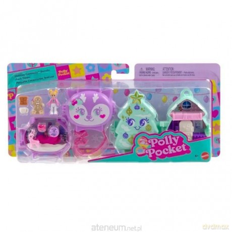 Polly Pocket Świąteczny zestaw kompaktowy 2-pak