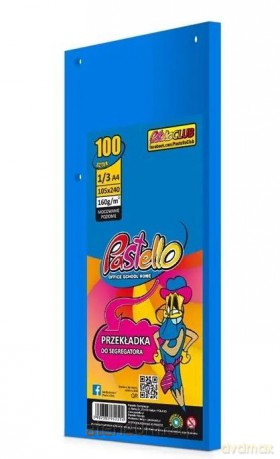 Przekładka do segregatora 1/3 A4 100K IT220 nieb