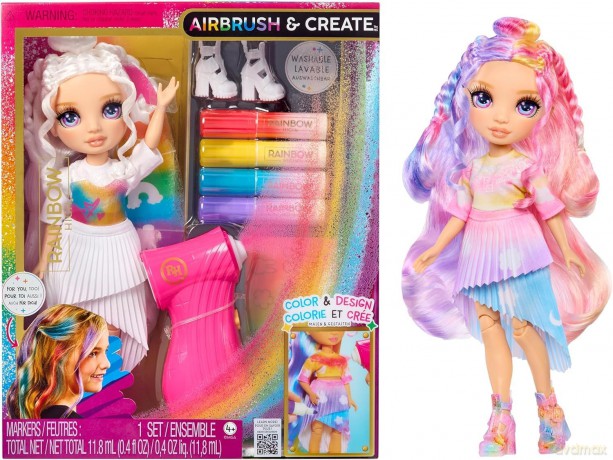 Rainbow High Air Brush&Create Fashion -Purple Eyes