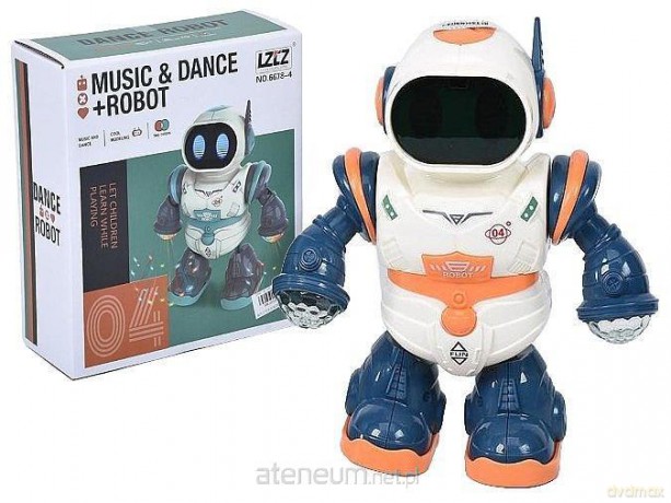 Robot na baterie tańczący światło muzyka