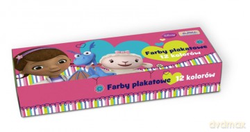 Farby Plakatowe 12 kolorów (Klinika Dla Pluszaków) [SZKOŁA]