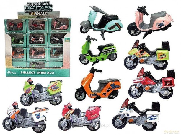 Skuter metalowy 1:64 MIX
