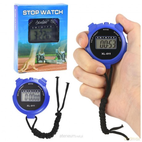 Stoper cyfrowy LCD elektroniczny XL-011 niebieski