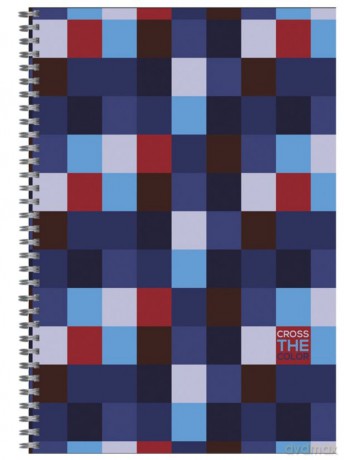 Kołozeszyt B5/160 kartek Z Perforacją I Kolorowymi Registrami (Cross The Color) [SZKOŁA]