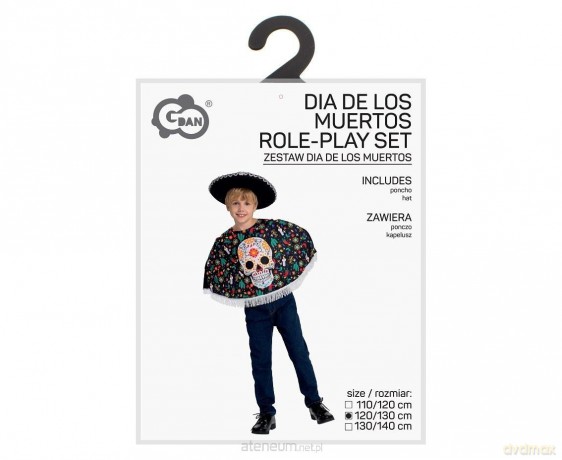 Strój dla dzieci Dia de los Muertos rozm. 120/130