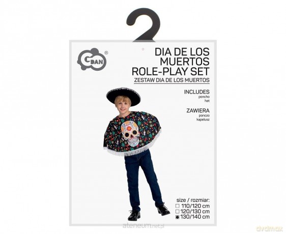Strój dla dzieci Dia de los Muertos rozm. 130/140