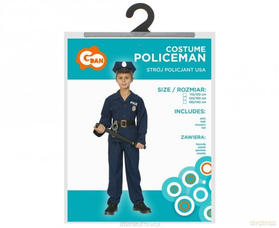 Strój dla dzieci Policjant USA rozm. 130/140 cm
