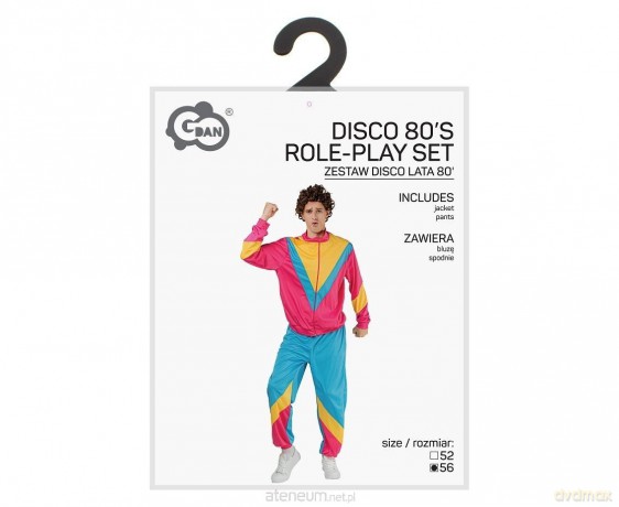 Strój dla mężczyzn Disco Lata 80 rozm. 56