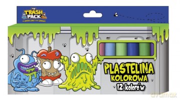 Plastelina 12 kolorów (The Trash Ppack) [SZKOŁA]
