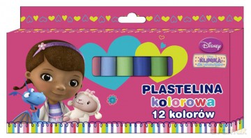 Plastelina 12 kolorów (Klinika Dla Pluszaków) [SZKOŁA]