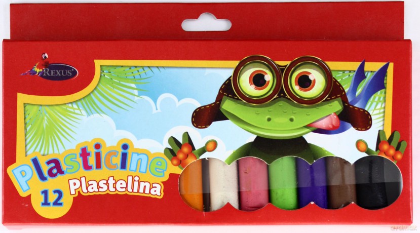 Plastelina 12 kolorów (Rexus) [SZKOŁA]