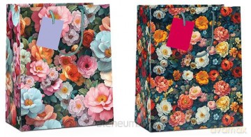 Torba prezentowa Flower 14x11,5x6,5 cm MIX